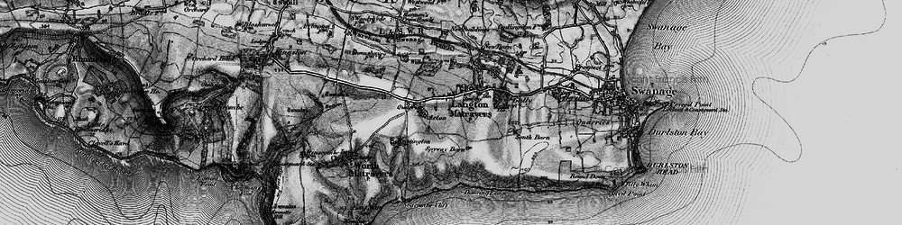Old map of Langton Matravers in 1897