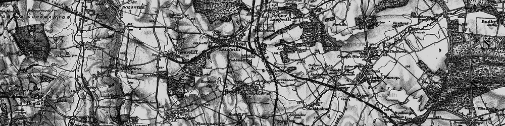 Old map of Langwith Junction in 1899