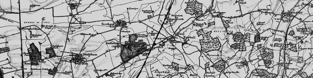 Old map of Langworth in 1899