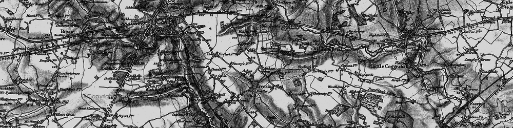 Old map of Lanham Green in 1896