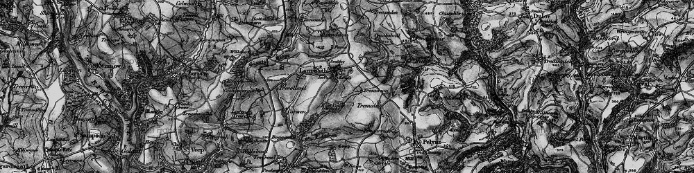 Old map of Trevalfry in 1896