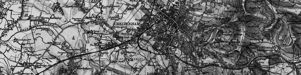 Old map of Lansdown in 1896