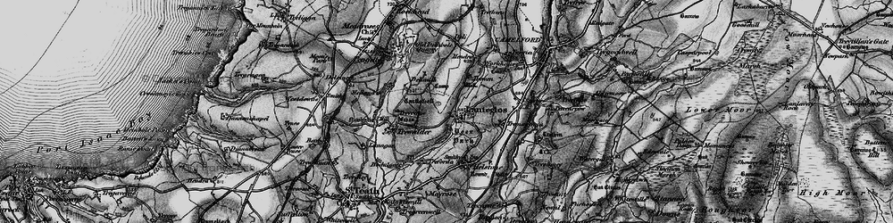 Old map of Lanteglos in 1895