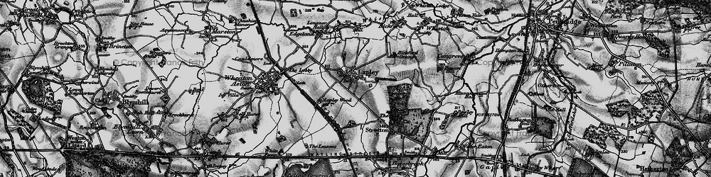 Old map of Lapley in 1897