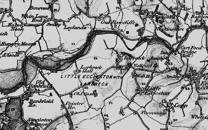Old map of Larbreck in 1896