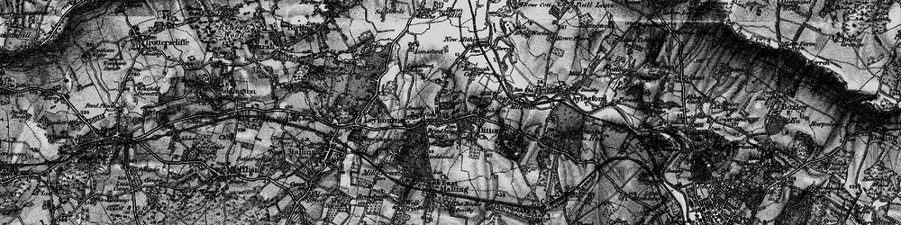 Old map of Larkfield in 1895