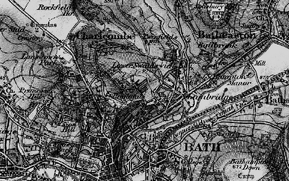 Old map of Larkhall in 1898