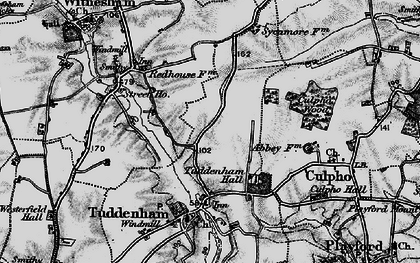 Old map of Larks' Hill in 1896
