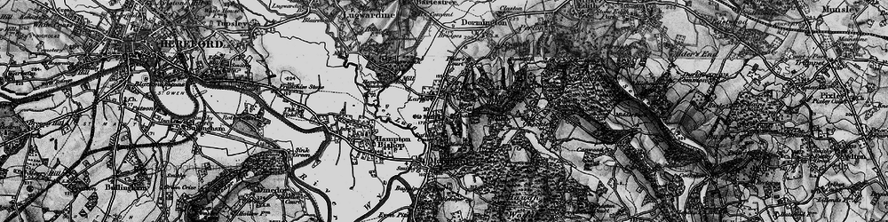 Old map of Larport in 1898