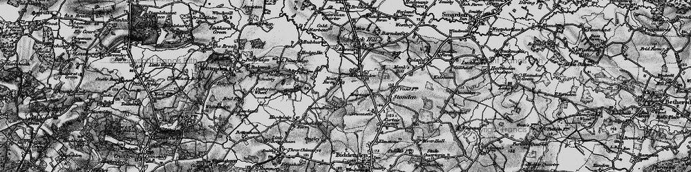 Old map of Lashenden in 1895