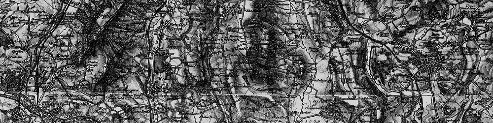 Old map of Lask Edge in 1897