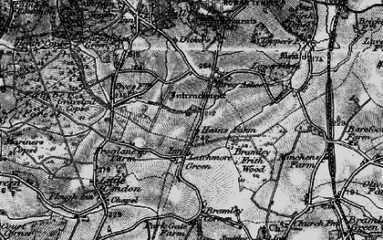 Old map of Latchmere Green in 1895