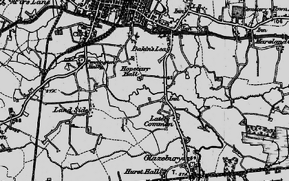 Old map of Lately Common in 1896