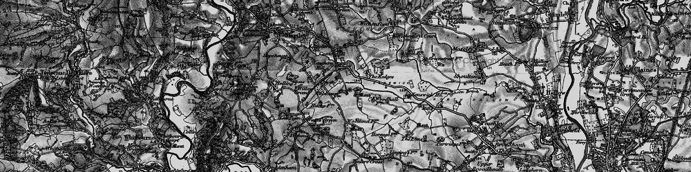 Old map of Laughern Hill in 1898