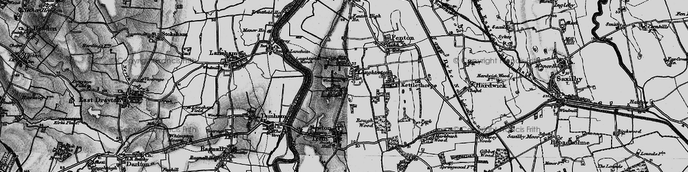 Old map of Laughterton in 1899