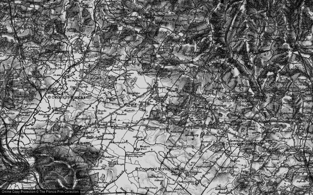 Old Map of Laughton Common, 1895 in 1895