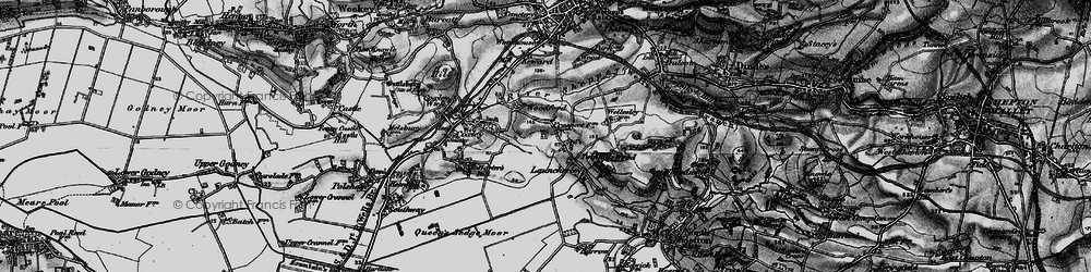 Old map of Launcherley in 1898
