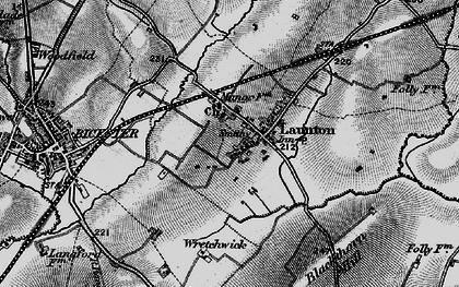Old map of Launton in 1896