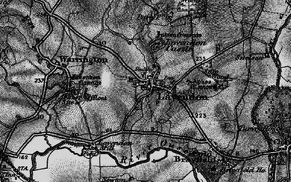 Old map of Lavendon Grange in 1896