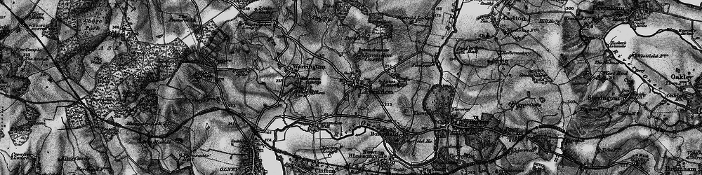 Old map of Lavendon Grange in 1896
