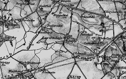 Old map of Bullersike in 1897