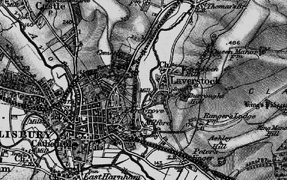 Old map of Laverstock in 1895