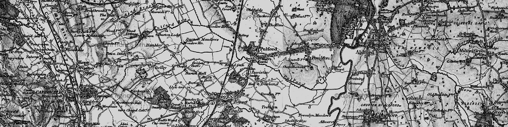 Old map of Lavister in 1897