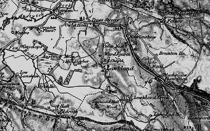 Old map of Lawkland in 1898