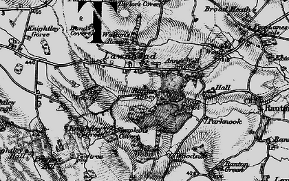 Old map of Lawnhead in 1897
