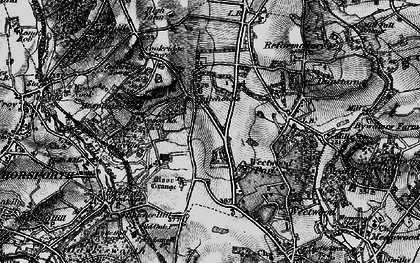 Old map of Lawnswood in 1898