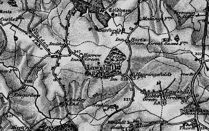 Old map of Barfords in 1898