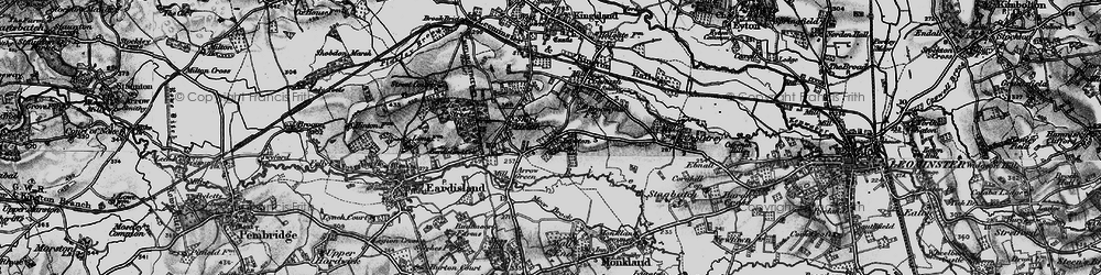 Old map of Lawton in 1899