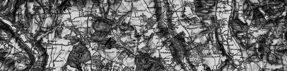 Old map of Layters Green in 1896