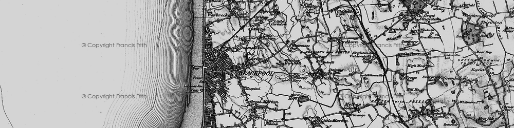 Old map of Layton in 1896