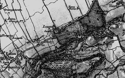 Old map of Lazenby in 1898