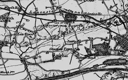 Old map of Lea in 1896