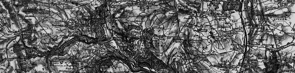 Old map of Dethick in 1896