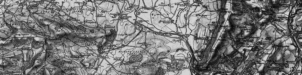 Old map of Lea in 1899