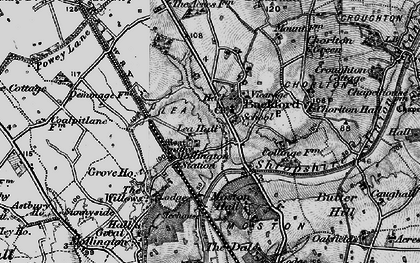 Old map of Lea by Backford in 1896