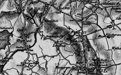 Old map of Lea End in 1899