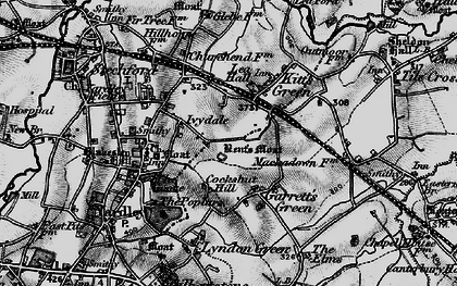 Old map of Lea Hall in 1899