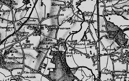 Old map of Lea Marston in 1899