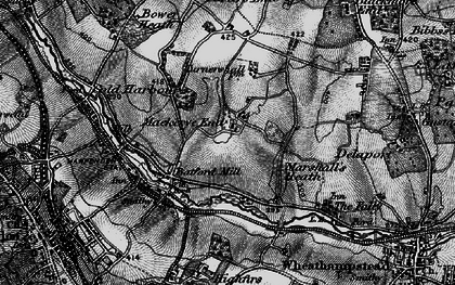 Old map of Lea Valley in 1896