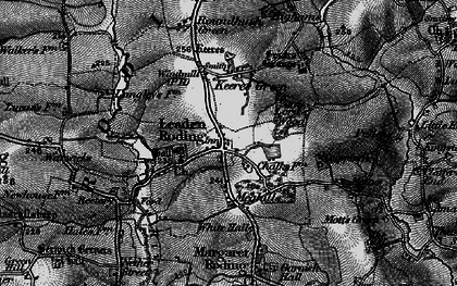 Old map of Leaden Roding in 1896