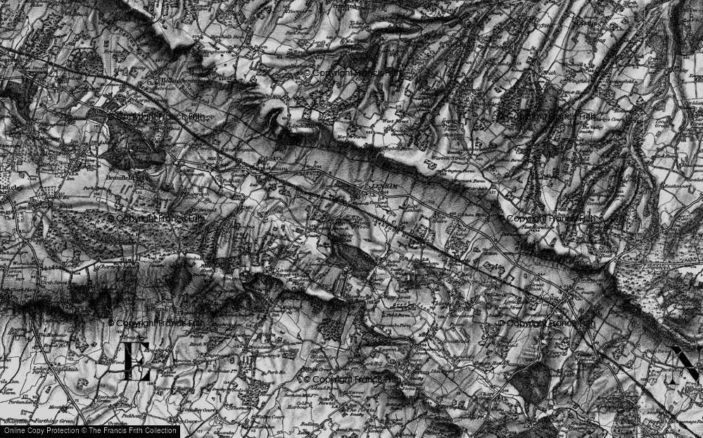 Old Map of Leadingcross Green, 1895 in 1895