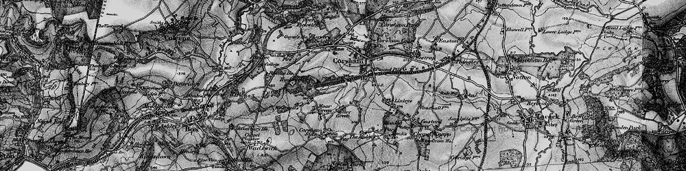 Old map of Leafield in 1898