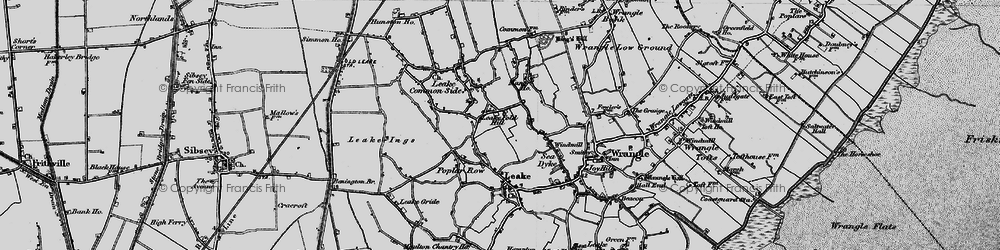 Old map of Leake Fold Hill in 1898