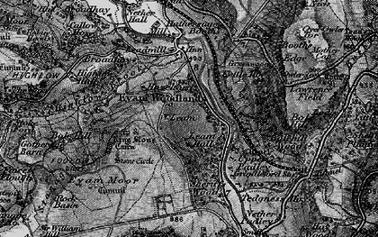 Old map of Leam in 1896