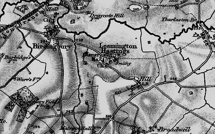 Old map of Leamington Hastings in 1898