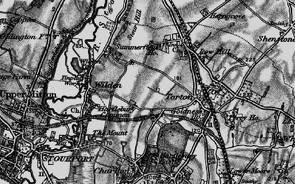Old map of Leapgate in 1898